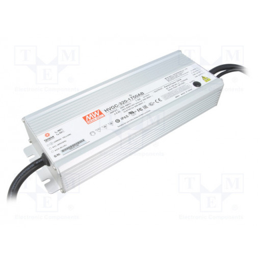 HVGC-320-1750AB; Power supply: switched-mode; LED; 320W; 91.4÷182.8VDC; 875÷1750mA; MEAN WELL