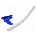 161-64205; Spiral wrapping; ØBundle : 16mm; polypropylene; light grey; L: 2m; HELLERMANNTYTON 161-64205; Spiral wrapping; ØBundle : 16mm; polypropylene; light grey; L: 2m; HELLERMANNTYTON