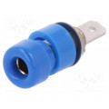 IBU5568NI/BL; Socket; 4mm banana; 32A; 33VAC; 70VDC; blue; nickel plated; 5mΩ; SCHÜTZINGER IBU5568NI/BL; Socket; 4mm banana; 32A; 33VAC; 70VDC; blue; nickel plated; 5mΩ; SCHÜTZINGER