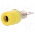 IBU5568NI/GE; Socket; 4mm banana; 32A; 33VAC; 70VDC; yellow; nickel plated; 5mΩ; SCHÜTZINGER IBU5568NI/GE; Socket; 4mm banana; 32A; 33VAC; 70VDC; yellow; nickel plated; 5mΩ; SCHÜTZINGER