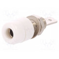 IBU5568NI/WS; Socket; 4mm banana; 32A; 33VAC; 70VDC; white; nickel plated; 5mΩ; SCHÜTZINGER IBU5568NI/WS; Socket; 4mm banana; 32A; 33VAC; 70VDC; white; nickel plated; 5mΩ; SCHÜTZINGER
