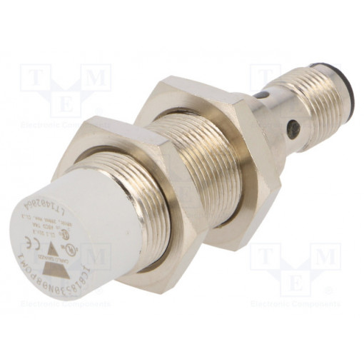 ICB18S30N08POM1; Sensor: inductive; Output conf: PNP / NO; 0÷8mm; 10÷36VDC; M18; CARLO GAVAZZI
