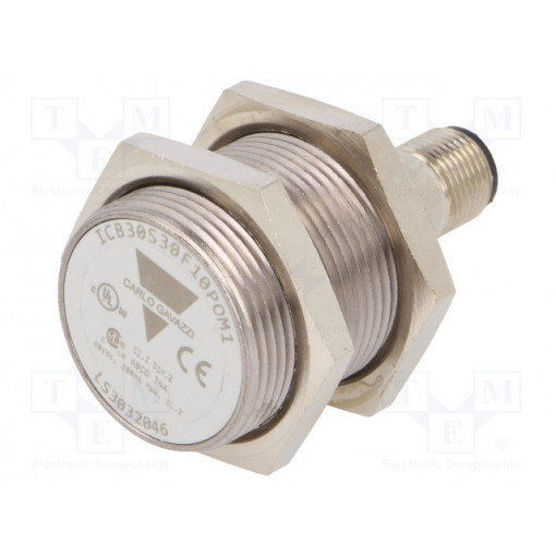 ICB30S30F10POM1; Sensor: inductive; Output conf: PNP / NO; 0÷10mm; 10÷36VDC; M30; CARLO GAVAZZI