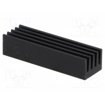 ICKSMDF26SA; Heatsink: extruded; black; L: 26mm; W: 8mm; H: 6mm; 26K/W; aluminium; FISCHER ELEKTRONIK