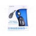 ID0016; Optical mouse; black; USB; wired; No.of butt: 3; 0.7m; LOGILINK