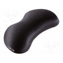 ID0136; Wrist rest gel pad; black; 140x55x25mm; Mat: lycra,silicone; LOGILINK