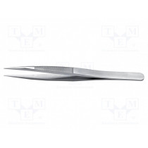 00B.SA.0; Tweezers; 120mm; for precision works; Blade tip shape: sharp; IDEAL-TEK 00B.SA.0; Tweezers; 120mm; for precision works; Blade tip shape: sharp; IDEAL-TEK