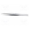 1.TA.0; Tweezers; 120mm; for precision works; Blade tip shape: sharp; IDEAL-TEK