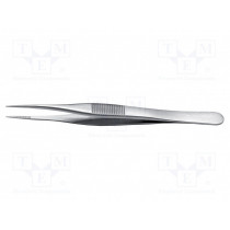 10G.SA.0; Tweezers; 110mm; for precision works; Blade tip shape: flat; IDEAL-TEK 10G.SA.0; Tweezers; 110mm; for precision works; Blade tip shape: flat; IDEAL-TEK