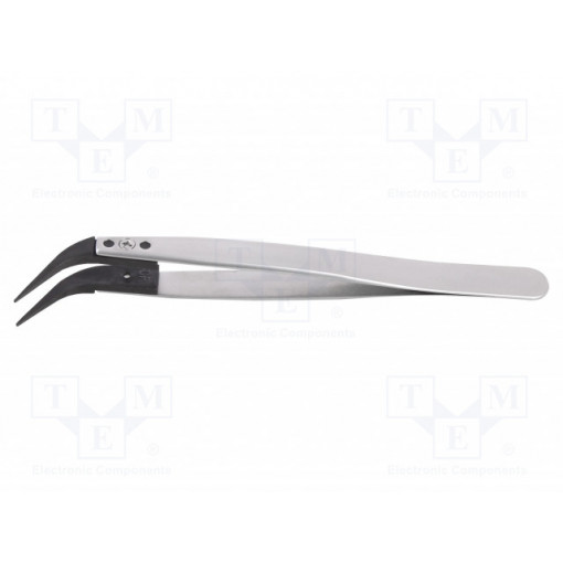 277CFR.SA.1; Tweezers; replaceable tips; Blade tip shape: sharp, bent; ESD; IDEAL-TEK 277CFR.SA.1; Tweezers; replaceable tips; Blade tip shape: sharp, bent; ESD; IDEAL-TEK