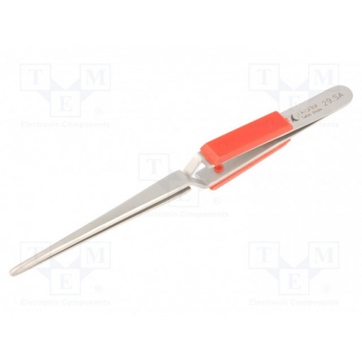 29.SA; Tweezers; Blades: straight; Tool material: stainless steel; 165mm; IDEAL-TEK 29.SA; Tweezers; Blades: straight; Tool material: stainless steel; 165mm; IDEAL-TEK