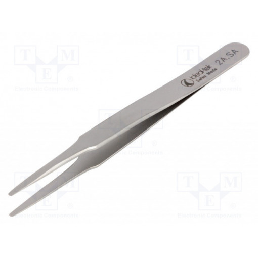 2A.SA; Tweezers; 120mm; for precision works; Blades: straight,narrowed; IDEAL-TEK