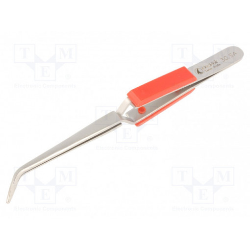 30.SA; Tweezers; Blades: curved; Tool material: stainless steel; 165mm; IDEAL-TEK 30.SA; Tweezers; Blades: curved; Tool material: stainless steel; 165mm; IDEAL-TEK