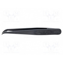 707A.CF; Tweezers; Blade tip shape: sharp, bent; Tweezers len: 115mm; ESD; IDEAL-TEK