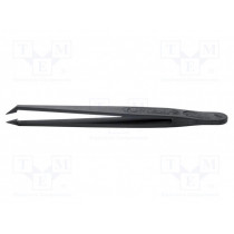 708.CF; Tweezers; Blade tip shape: sharp, bent; Tweezers len: 110mm; ESD; IDEAL-TEK