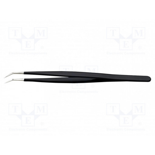 775.SA.NE.0; Tweezers; Blade tip shape: sharp, bent; Tweezers len: 155mm; ESD; IDEAL-TEK