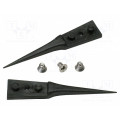 A5CP; Kit of tips; Blade tip shape: flat; Tweezers len: 40mm; ESD; 2pcs.; IDEAL-TEK