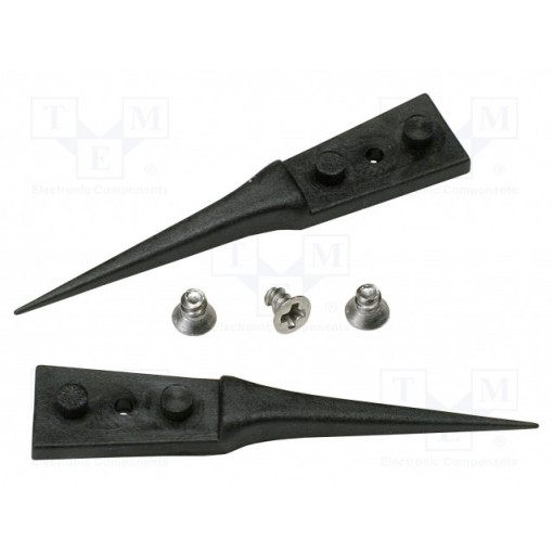 A5CP; Kit of tips; Blade tip shape: flat; Tweezers len: 40mm; ESD; 2pcs.; IDEAL-TEK