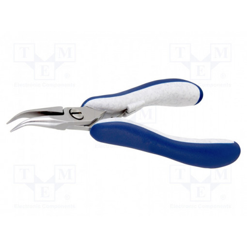 ES6023B.CR.BG; Pliers; curved,half-rounded nose,smooth gripping surfaces; ESD; IDEAL-TEK