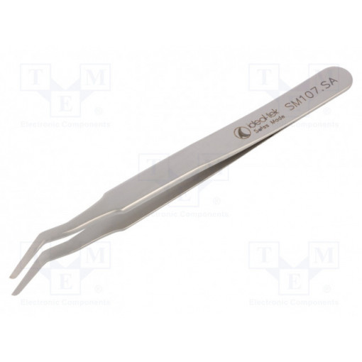 SM107.SA; Tweezers; 120mm; Blades: curved; SMD; IDEAL-TEK