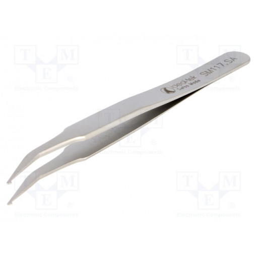 SM117.SA; Tweezers; 120mm; Blades: curved; SMD; IDEAL-TEK