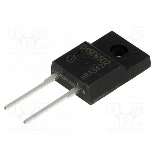 IDV15E65D2XKSA1; Diode: switching; THT; 650V; 15A; TO220FP-2; INFINEON TECHNOLOGIES