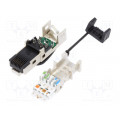 1963600000 IE-PS-RJ45-FH-BK; Plug; RJ45; PIN: 8; Cat: 6a,Class EA; shielded; gold-plated; IP20; WEIDMÜLLER 1963600000 IE-PS-RJ45-FH-BK; Plug; RJ45; PIN: 8; Cat: 6a,Class EA; shielded; gold-plated; IP20; WEIDMÜLLER
