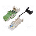 1132060000 IE-PS-RJ45-FH-BK-P; Plug; RJ45; PIN: 8; Cat: 5; shielded; gold-plated; Layout: 8p8c; IP20; WEIDMÜLLER
