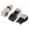 1518090000 IE-PS-RJ45-FH-90-B-1.1; Plug; RJ45; PIN: 8; Cat: 6a,Class EA; shielded; gold-plated; 5÷9mm; WEIDMÜLLER