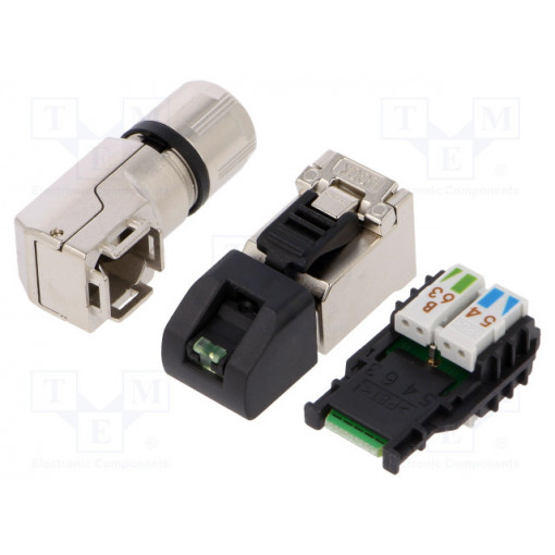 1518090000 IE-PS-RJ45-FH-90-B-1.1; Plug; RJ45; PIN: 8; Cat: 6a,Class EA; shielded; gold-plated; 5÷9mm; WEIDMÜLLER