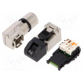 1992890000 IE-PS-RJ45-FH-90-B-1.6; Plug; RJ45; PIN: 8; Cat: 6a,Class EA; shielded; gold-plated; 5÷9mm; WEIDMÜLLER 1992890000 IE-PS-RJ45-FH-90-B-1.6; Plug; RJ45; PIN: 8; Cat: 6a,Class EA; shielded; gold-plated; 5÷9mm; WEIDMÜLLER