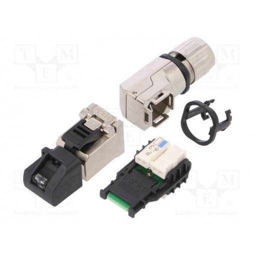 1518100000 IE-PS-RJ45-FH-90-P-1.6; Plug; RJ45; PIN: 8; Cat: 5; gold-plated; Layout: 8p8c; 5÷9mm; IP20; WEIDMÜLLER