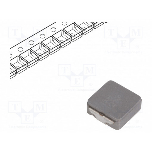 IHLP4040DZER100M11; Inductor: wire; SMD; 10uH; 7.5A; 27.8mΩ; 10.3x10.3x4mm; ±20%; VISHAY