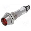 IND8-12R-B; Indicator: LED; recessed; 12VDC; Cutout: Ø8.2mm; IP40; metal; NINIGI