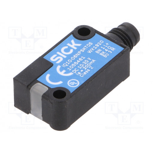 IQ10-06NPSKT0S; Sensor: inductive; 0÷6mm; PNP / NO; Usup: 10÷30VDC; 200mA; IP67; SICK