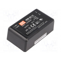 IRM-30-12; Power supply: switched-mode; modular; 30W; 12VDC; 69.5x39x24mm; MEAN WELL