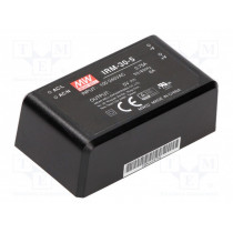 IRM-30-5; Power supply: switched-mode; modular; 30W; 5VDC; 69.5x39x24mm; 6A; MEAN WELL
