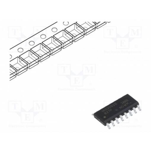 IRS2092STRPBF; Audio amplifier; 800kHz; 10÷18VDC; 1; Amp.class: D; SO16; INFINEON TECHNOLOGIES