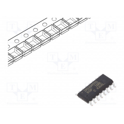 IRS20957STRPBF; Audio amplifier; 10÷15VDC; 1; Amp.class: D; SO16; INFINEON TECHNOLOGIES