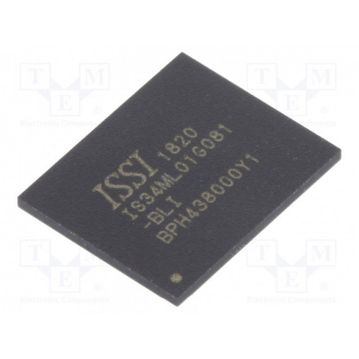 IS34ML01G081-BLI; FLASH memory; parallel 8bit; VFBGA63; parallel; ISSI IS34ML01G081-BLI; FLASH memory; parallel 8bit; VFBGA63; parallel; ISSI