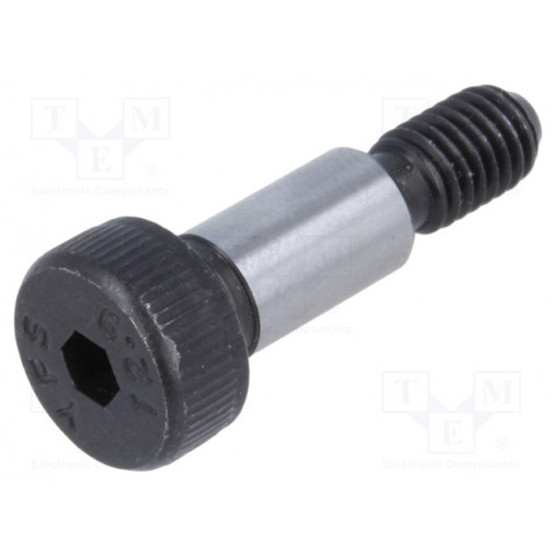 ISO 7379-6-M5-12; Shoulder screw; Mat: steel; Thread len: 9.5mm; Thread: M5; ISO: 7379; ELESA+GANTER