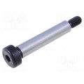 ISO 7379-8-M6-40; Shoulder screw; Mat: steel; Thread len: 11mm; Thread: M6; Cut: imbus; ELESA+GANTER