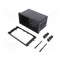 01.112L075; Enclosure: panel; X: 72mm; Y: 145mm; Z: 75mm; ABS + PC,PPO; black; ITALTRONIC 01.112L075; Enclosure: panel; X: 72mm; Y: 145mm; Z: 75mm; ABS + PC,PPO; black; ITALTRONIC