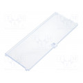 P05060721R; Front panel; with hinges; 6M Modulbox One; transparent; ITALTRONIC