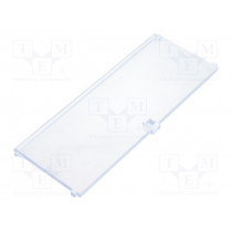 P05060721R; Front panel; with hinges; 6M Modulbox One; transparent; ITALTRONIC