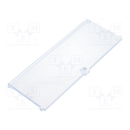 P05060721R; Front panel; with hinges; 6M Modulbox One; transparent; ITALTRONIC