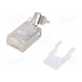 J00026A0165; Plug; RJ45; PIN: 8; Cat: 6a; shielded,with conductor guide; IDC; TELEGÄRTNER