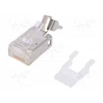 J00026A0165; Plug; RJ45; PIN: 8; Cat: 6a; shielded,with conductor guide; IDC; TELEGÄRTNER J00026A0165; Plug; RJ45; PIN: 8; Cat: 6a; shielded,with conductor guide; IDC; TELEGÄRTNER