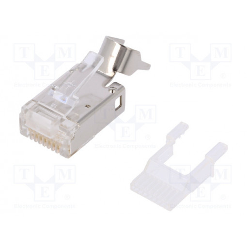 J00026A0165; Plug; RJ45; PIN: 8; Cat: 6a; shielded,with conductor guide; IDC; TELEGÄRTNER J00026A0165; Plug; RJ45; PIN: 8; Cat: 6a; shielded,with conductor guide; IDC; TELEGÄRTNER