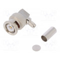 J01000A1258; Plug; BNC; male; angled 90°; 50Ω; RG223,RG400; soldering,crimped; TELEGÄRTNER
